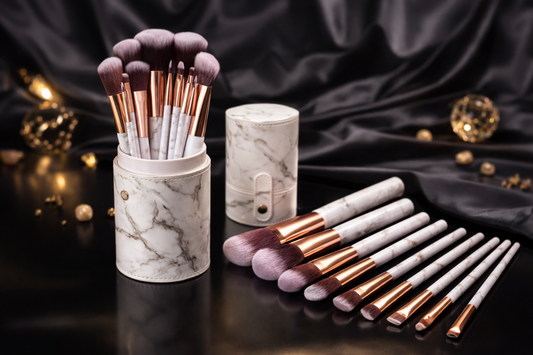 SET DE BROCHAS DE MAQUILLAJE X10