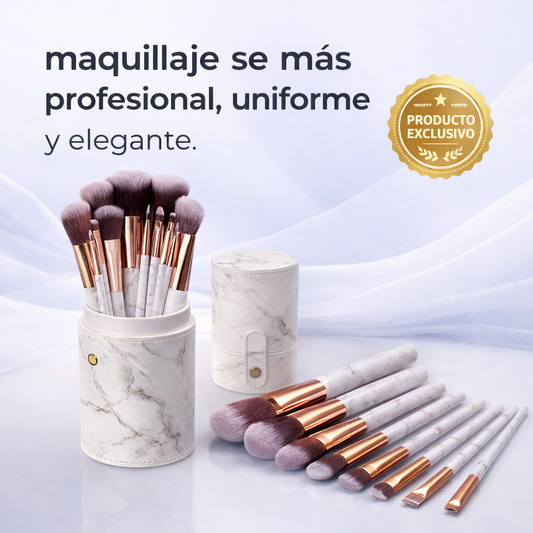 SET DE BROCHAS DE MAQUILLAJE X10